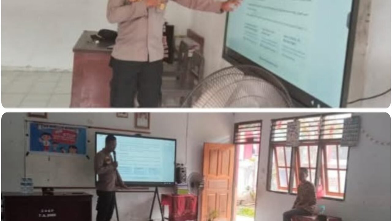 Polsek Lembeh Selatan Gelar Penyuluhan Hukum, Bentengi Pelajar dari Kenakalan Remaja